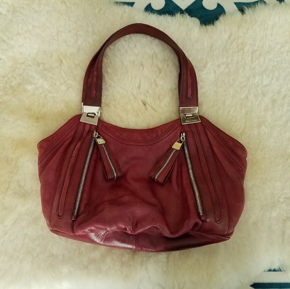 Leather B Makowsky shoulder bag